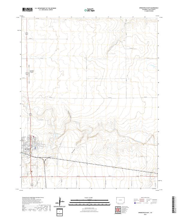 Springfield East topographic map thumbnail