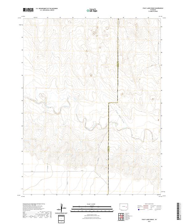 Stacy Lakes Draw topographic map thumbnail