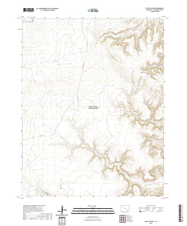 Stage Canyon 2022 topographic map thumbnail
