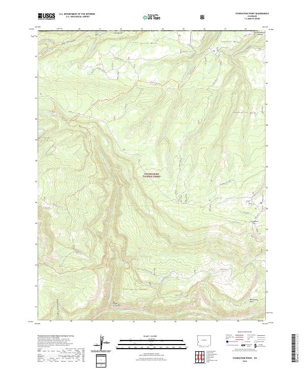 Starvation Point topographic map thumbnail