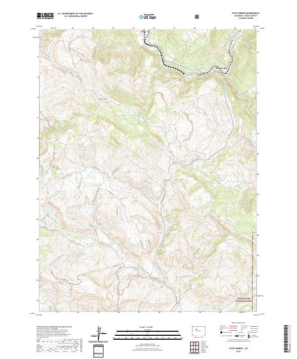 State Bridge 2022 topographic map thumbnail