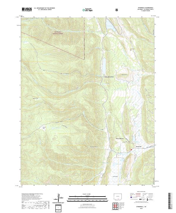 Stonewall 2022 topographic map thumbnail