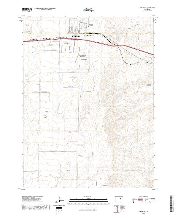 Strasburg topographic map thumbnail
