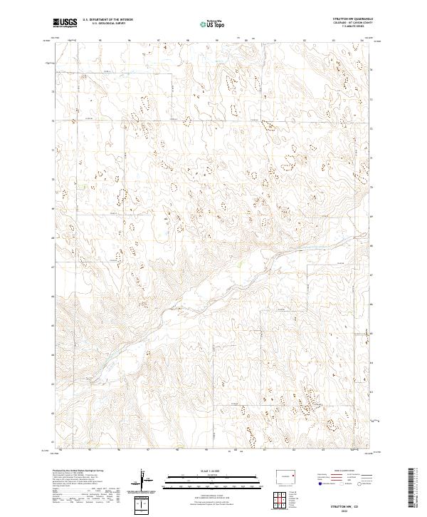 Stratton NW 2022 topographic map thumbnail