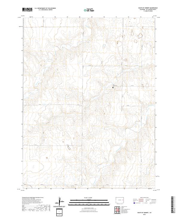 South of Seibert topographic map thumbnail
