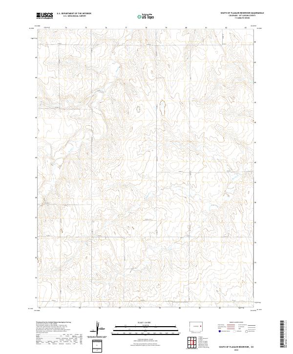 South of Flagler Reservoir topographic map thumbnail