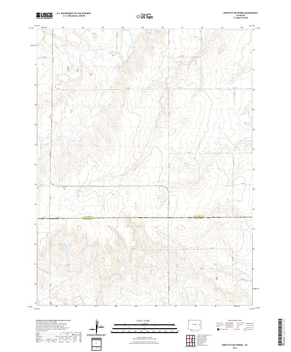 North of Big Spring topographic map thumbnail