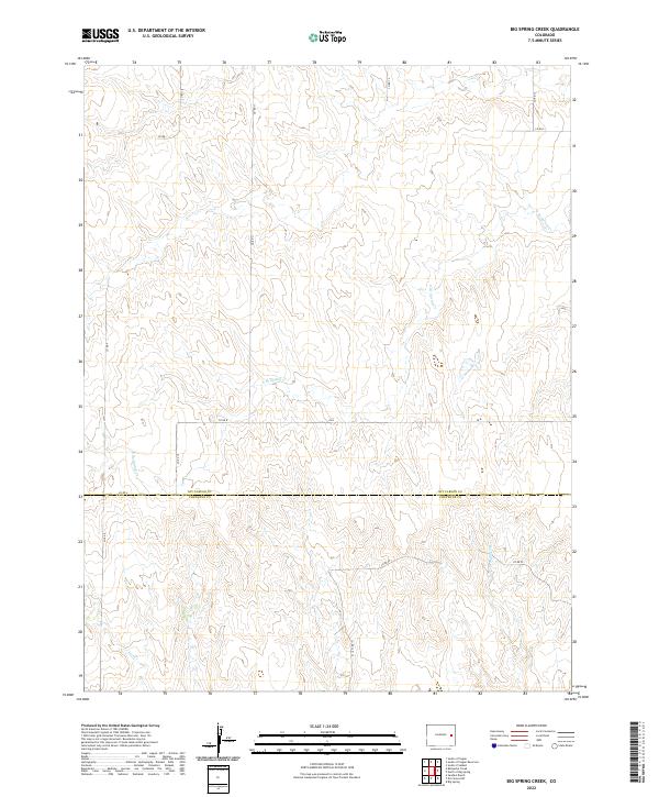 Big Spring Creek topographic map thumbnail