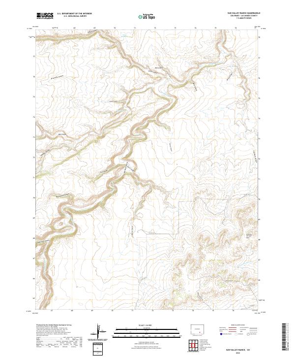 Sun Valley Ranch topographic map thumbnail