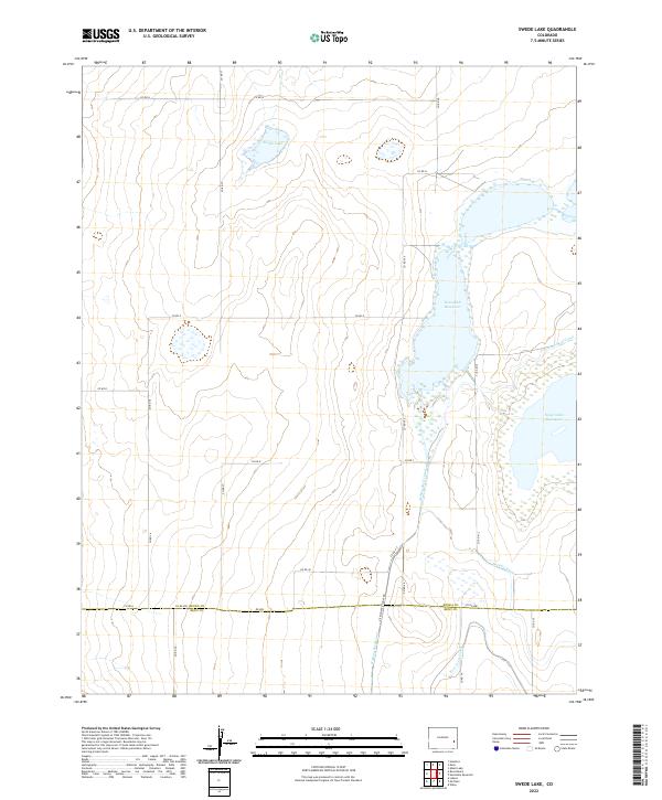 Swede Lake 2022 topographic map thumbnail