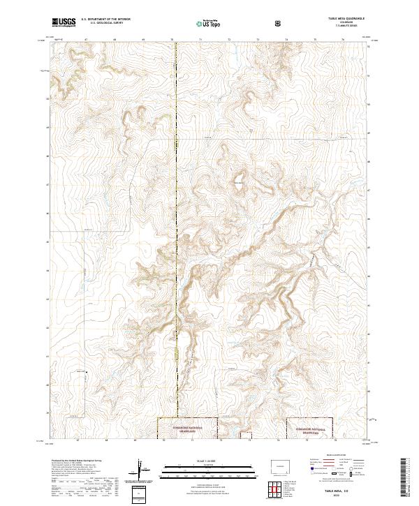 Table Mesa 2022 topographic map thumbnail