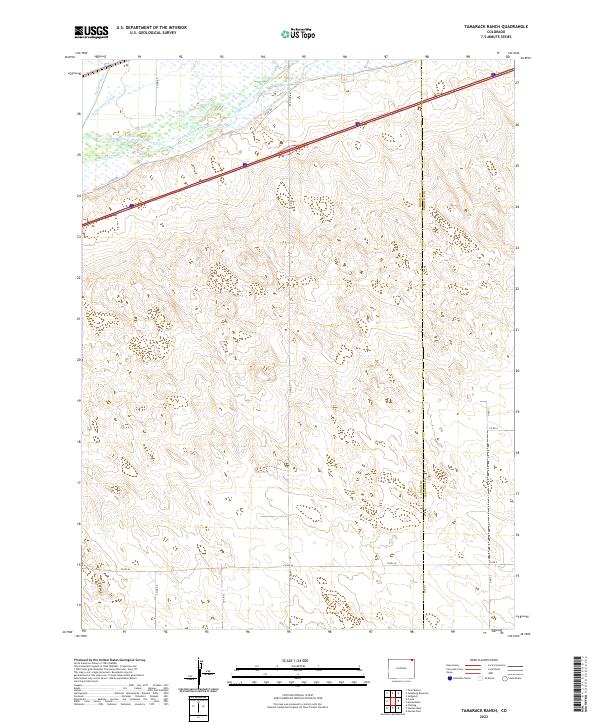 Tamarack Ranch topographic map thumbnail