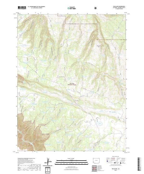 The Glade topographic map thumbnail