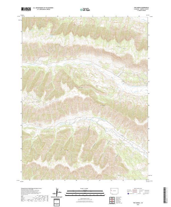 The Saddle topographic map thumbnail