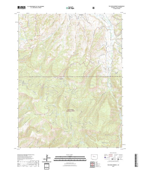 The Seven Hermits topographic map thumbnail