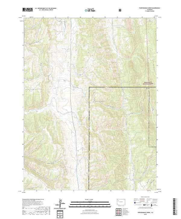 Thirteenmile Creek topographic map thumbnail