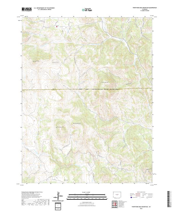 Thirtyone Mile Mountain topographic map thumbnail