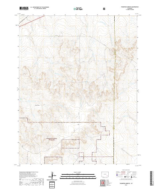 Thompson Arroyo topographic map thumbnail