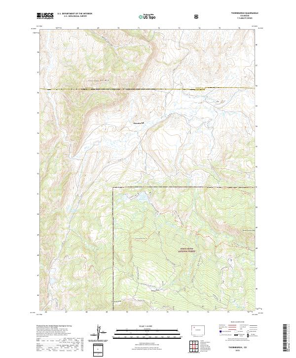 Thornburgh topographic map thumbnail