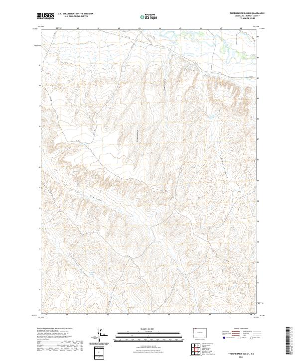 Thornburgh Gulch topographic map thumbnail