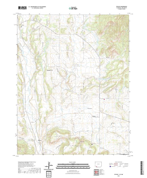 Tiffany 2022 topographic map thumbnail