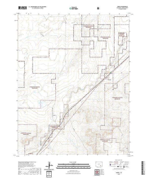 Timpas 2022 topographic map thumbnail