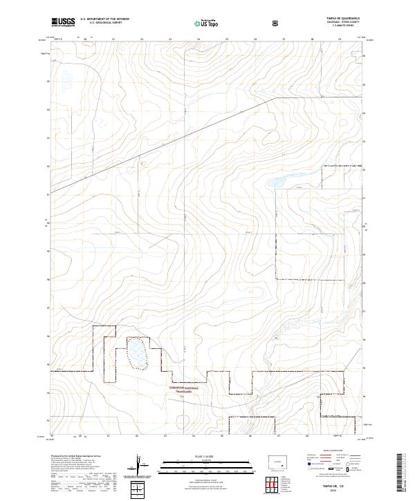 Timpas NE 2022 topographic map thumbnail
