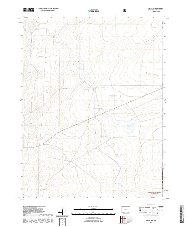 Timpas NW topographic map thumbnail