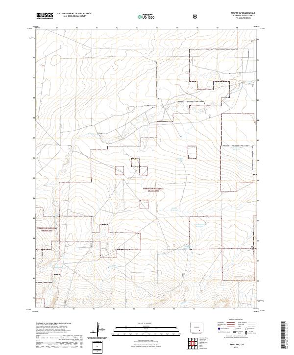 Timpas SW 2022 topographic map thumbnail