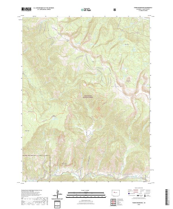 Toner Reservoir topographic map thumbnail