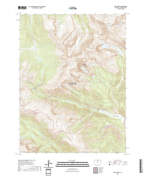 Trail Ridge 2022 topographic map thumbnail