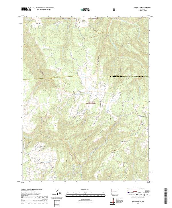 Triangle Park 2022 topographic map thumbnail