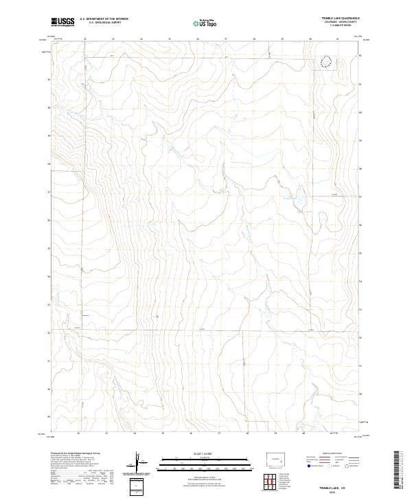 Trimble Lake topographic map thumbnail