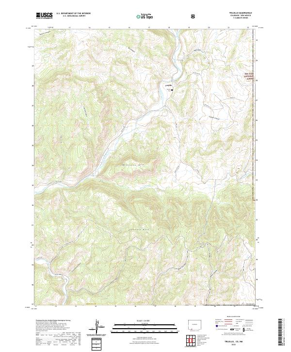 Trujillo topographic map thumbnail