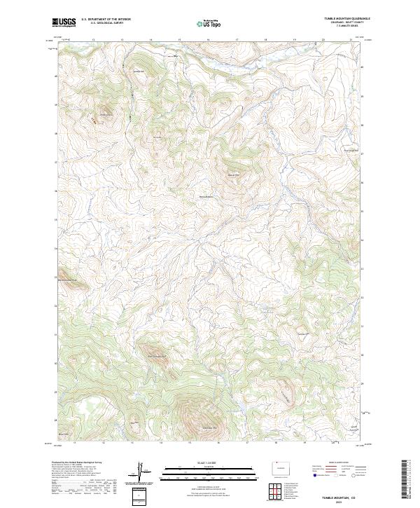 Tumble Mountain 2023 topographic map thumbnail