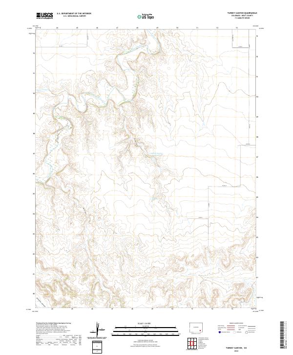 Turkey Canyon 2022 topographic map thumbnail