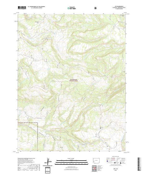 Ute 2022 topographic map thumbnail