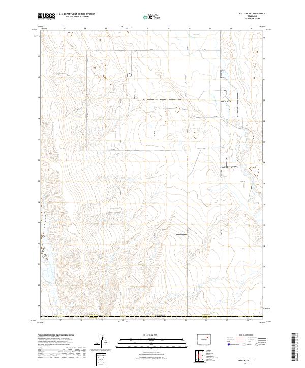 Vallery SE 2022 topographic map thumbnail