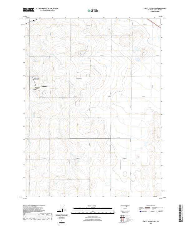 Valley View School 2022 topographic map thumbnail