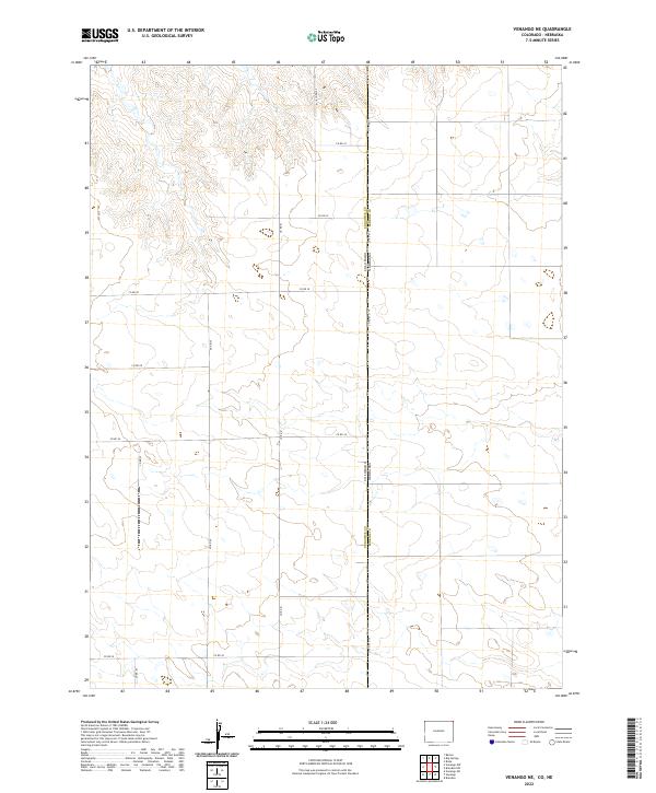 Venango NE 2022 topographic map thumbnail