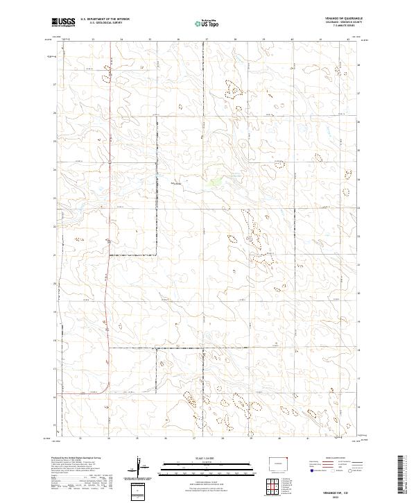 Venango SW 2022 topographic map thumbnail