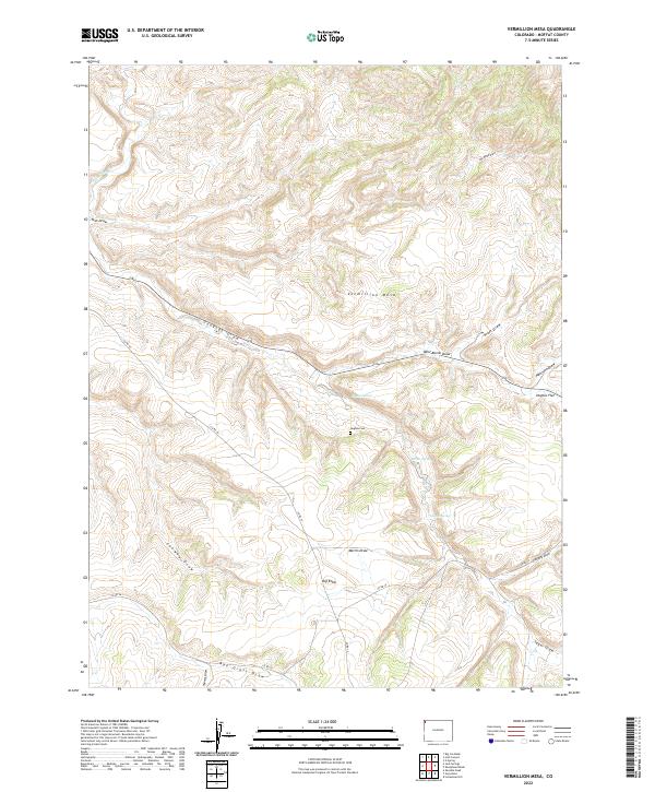Vermillion Mesa topographic map thumbnail