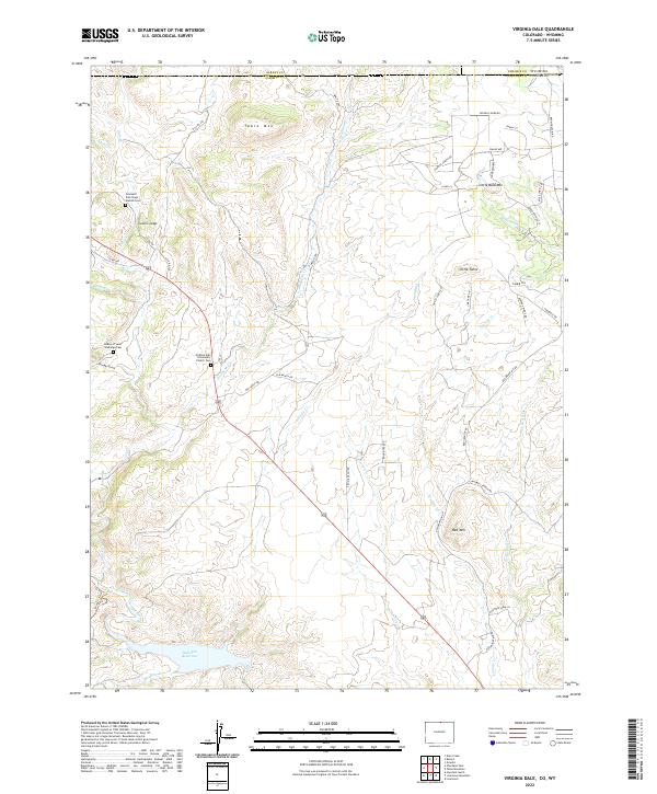 Virginia Dale topographic map thumbnail