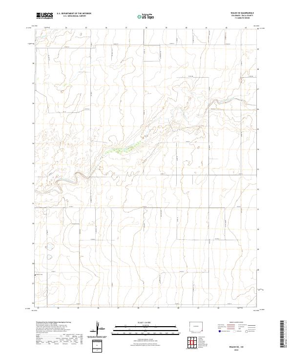 Walsh SE topographic map thumbnail
