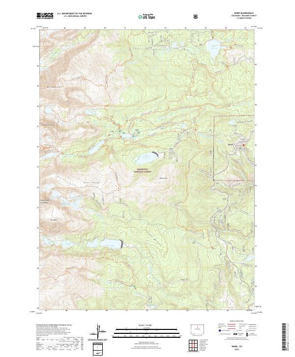 Ward 2022 topographic map thumbnail
