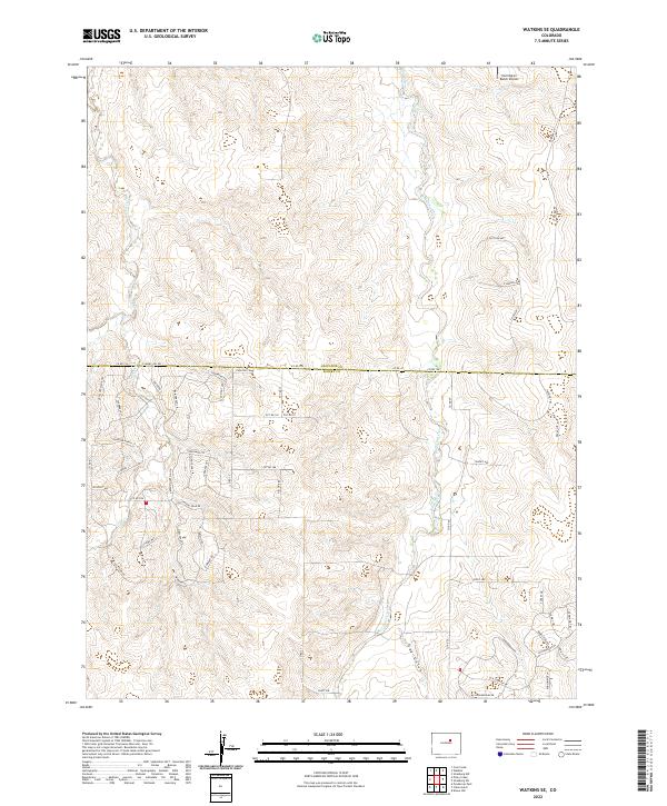 Watkins SE topographic map thumbnail