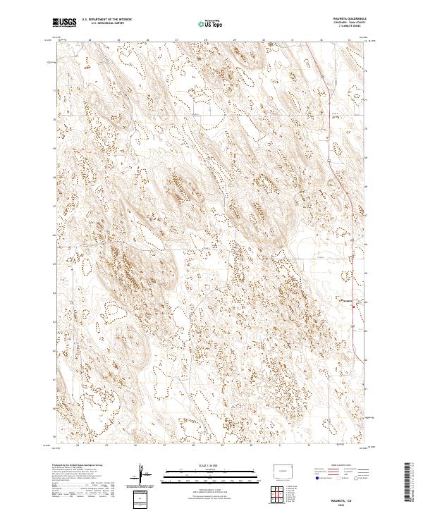 Wauneta 2022 topographic map thumbnail