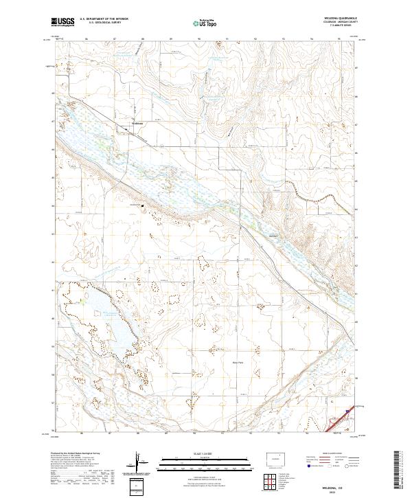 Weldona topographic map thumbnail