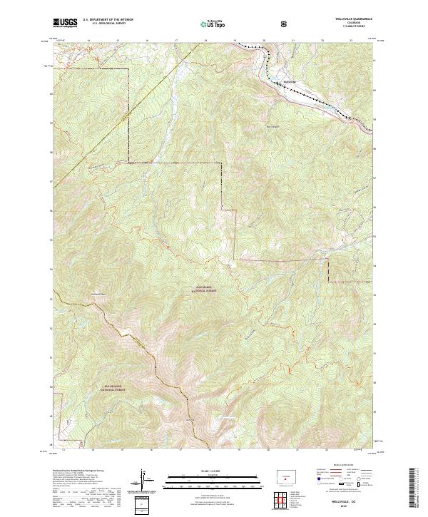 Wellsville 2022 topographic map thumbnail