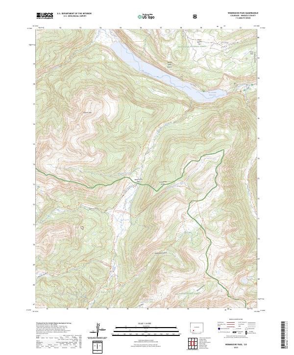 Weminuche Pass 2023 topographic map thumbnail